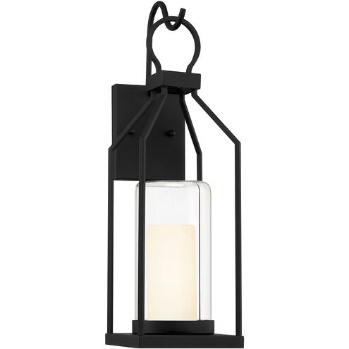 Hamilton 1 Light 21 inch Matte Black Outdoor Wall Lantern