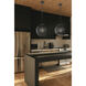 Downtown Urban Crown Point 1 Light 11.75 inch Matte Black Pendant Ceiling Light