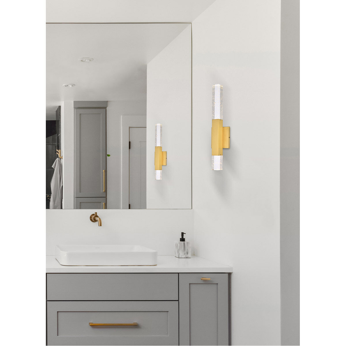 Ruelle 2 Light 19 inch Gold Wall Sconce Wall Light