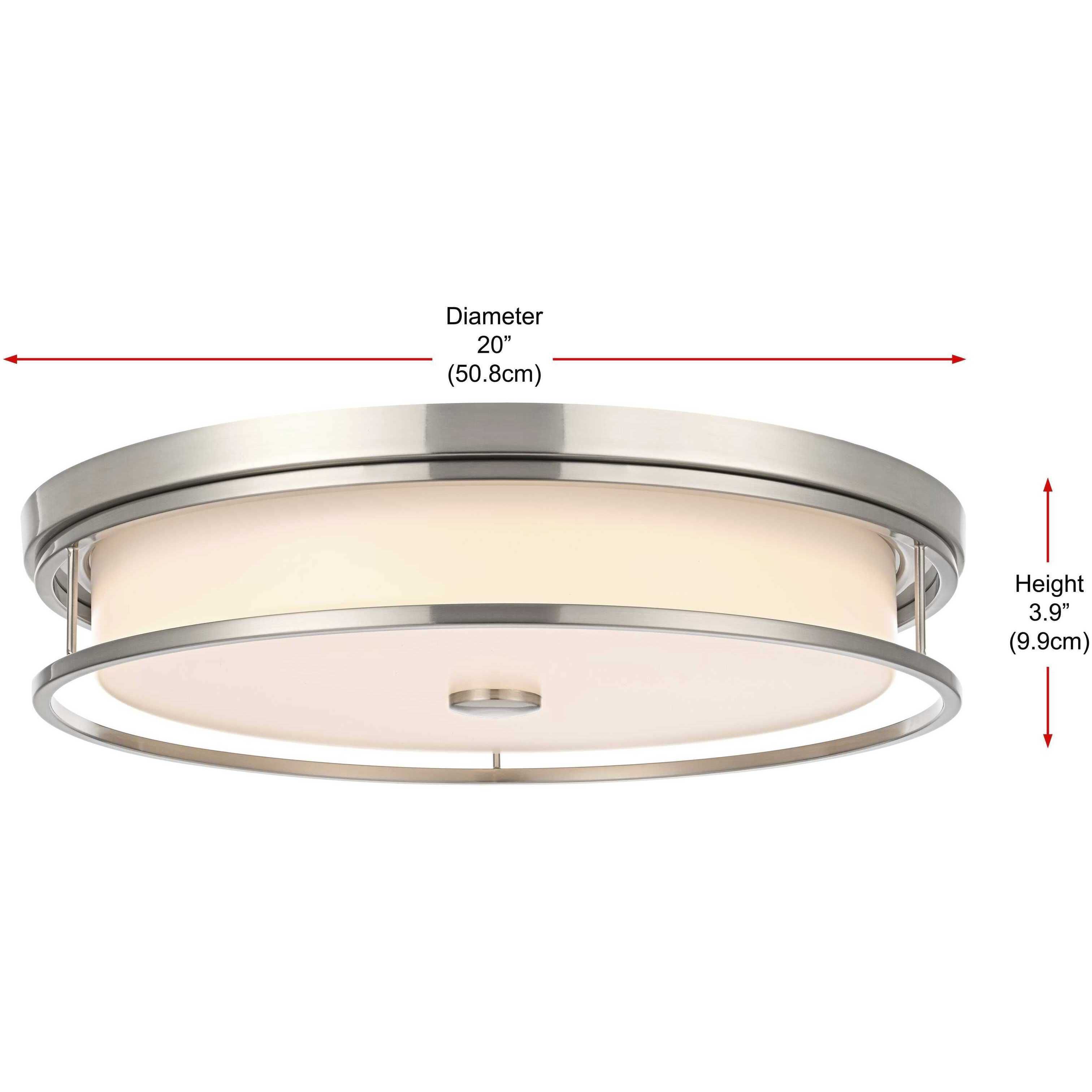 Kolson 20 inch Polished Nickel Flush Mount Ceiling Light