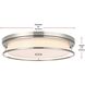 Kolson 20 inch Polished Nickel Flush Mount Ceiling Light