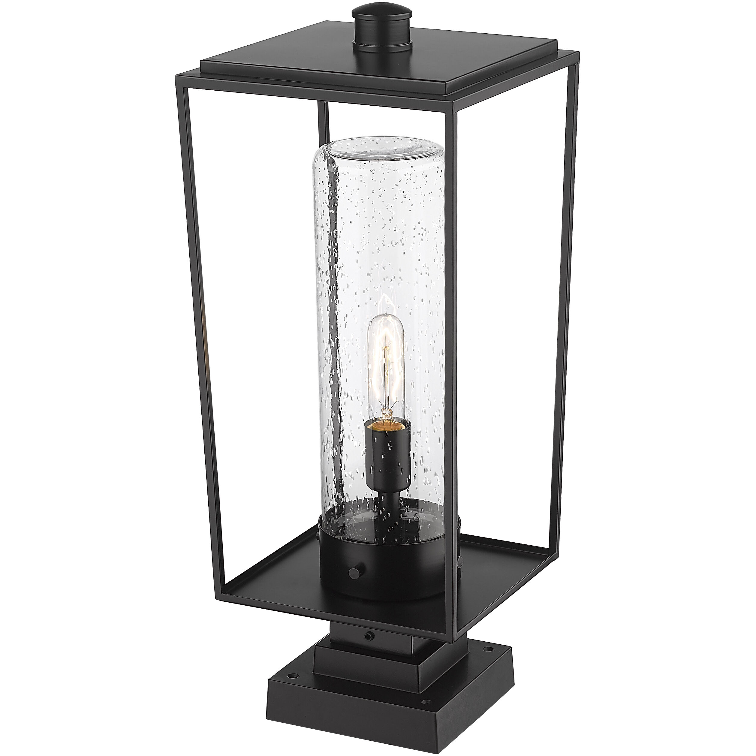 Sheridan 1 Light 24.75 inch Black Outdoor Pier Mounted Fixture