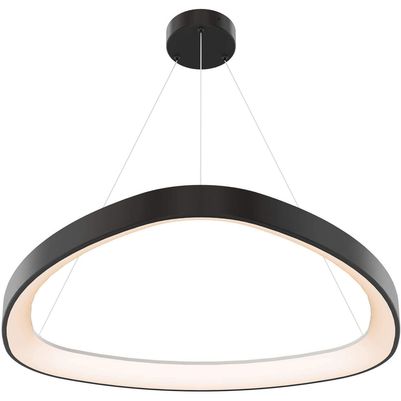 Pyra 1 Light 34 inch Black Pendant Ceiling Light