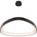 Pyra 1 Light 34 inch Black Pendant Ceiling Light