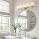 Tully 5 Light 40 inch Chrome Wall Mt Bath 5 Arm Or More Wall Light