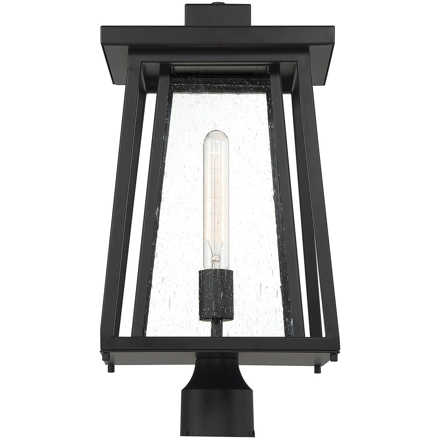 Denver 1 Light 19 inch Black Outdoor Post Lantern
