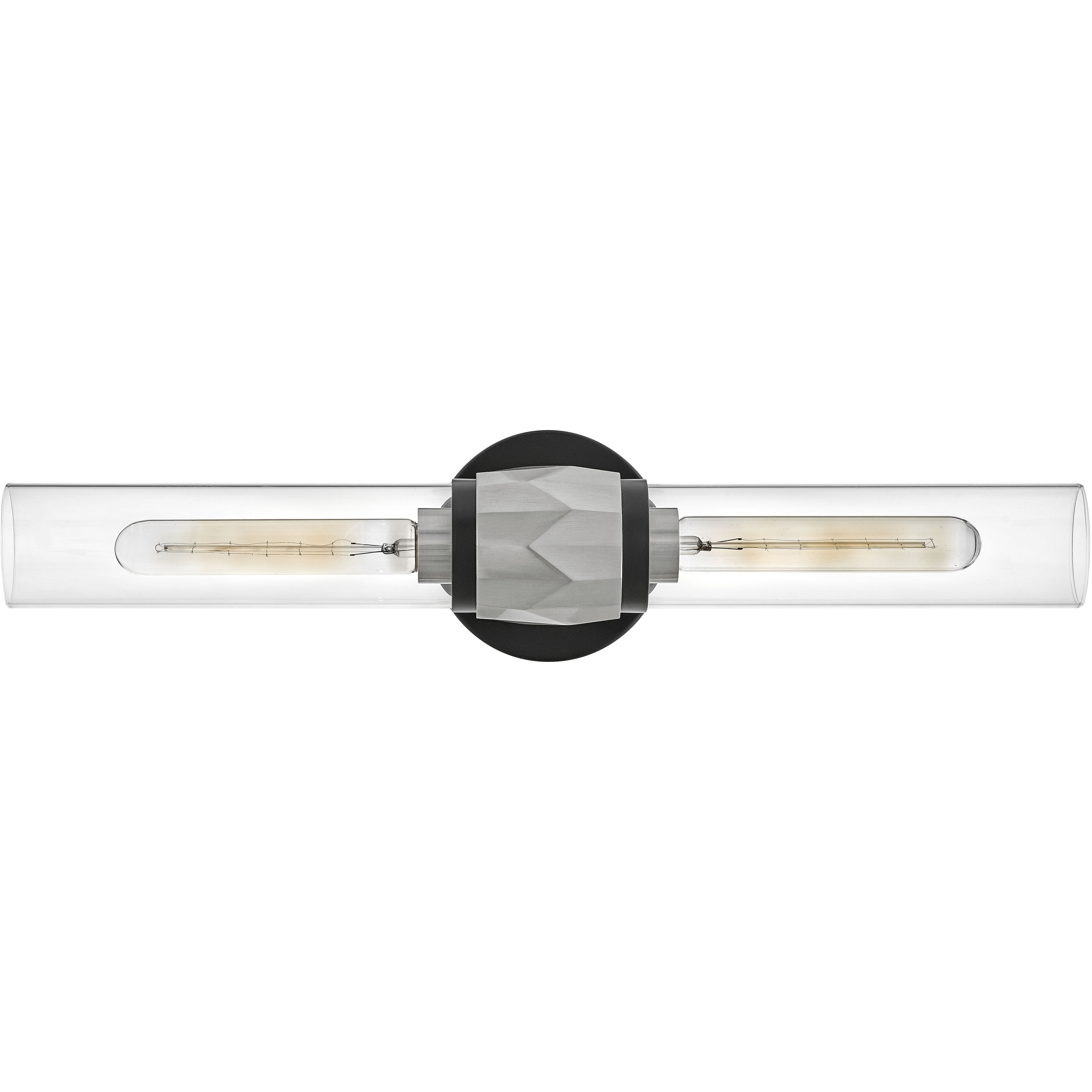 Ellison 22 inch Black with Brushed Nickel Vanity Light Wall Light in Black / Brushed Nickel