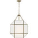 Suzanne Kasler Morrison 3 Light 18.5 inch Satin Brass Pendant Ceiling Light