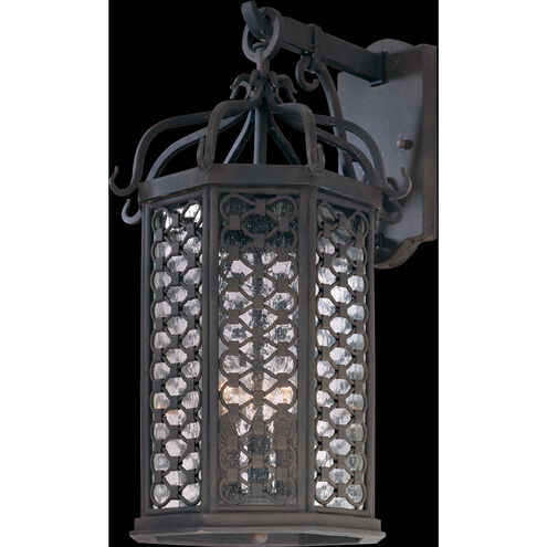 Los Olivos 3 Light 20.5 inch Textured Iron Outdoor Wall Sconce