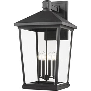 Beacon 4 Light 30.25 inch Black Outdoor Wall Light
