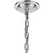Frozen Cascade 13 Light 34 inch Polished Chrome Chandelier Ceiling Light