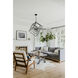 Euclid 6 Light 35.5 inch Matte Black Chandelier Ceiling Light
