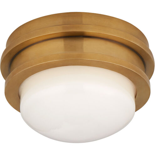 Chapman & Myers Launceton LED 5 inch Antique-Burnished Brass Flush Mount Ceiling Light