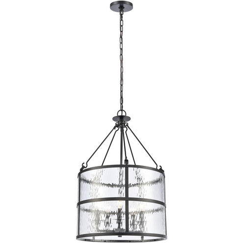 Solace 5 Light 18 inch Matte Black Pendant Ceiling Light