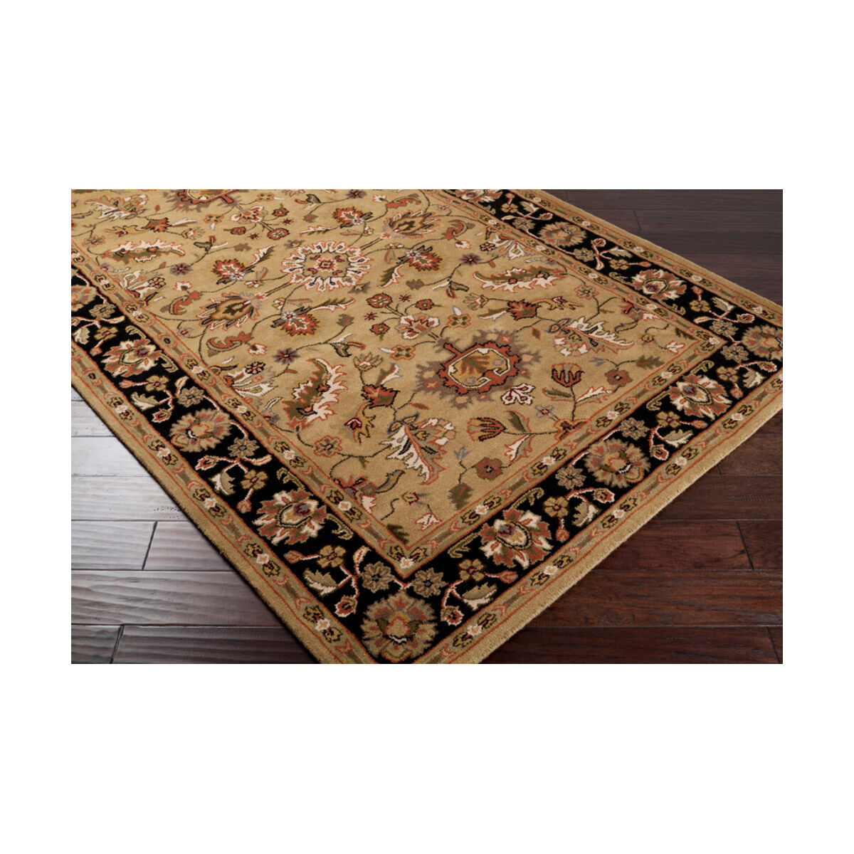 Crowne 96 X 30 inch Tan/Black/Medium Gray/Olive/Dark Brown/Butter Rugs, Wool