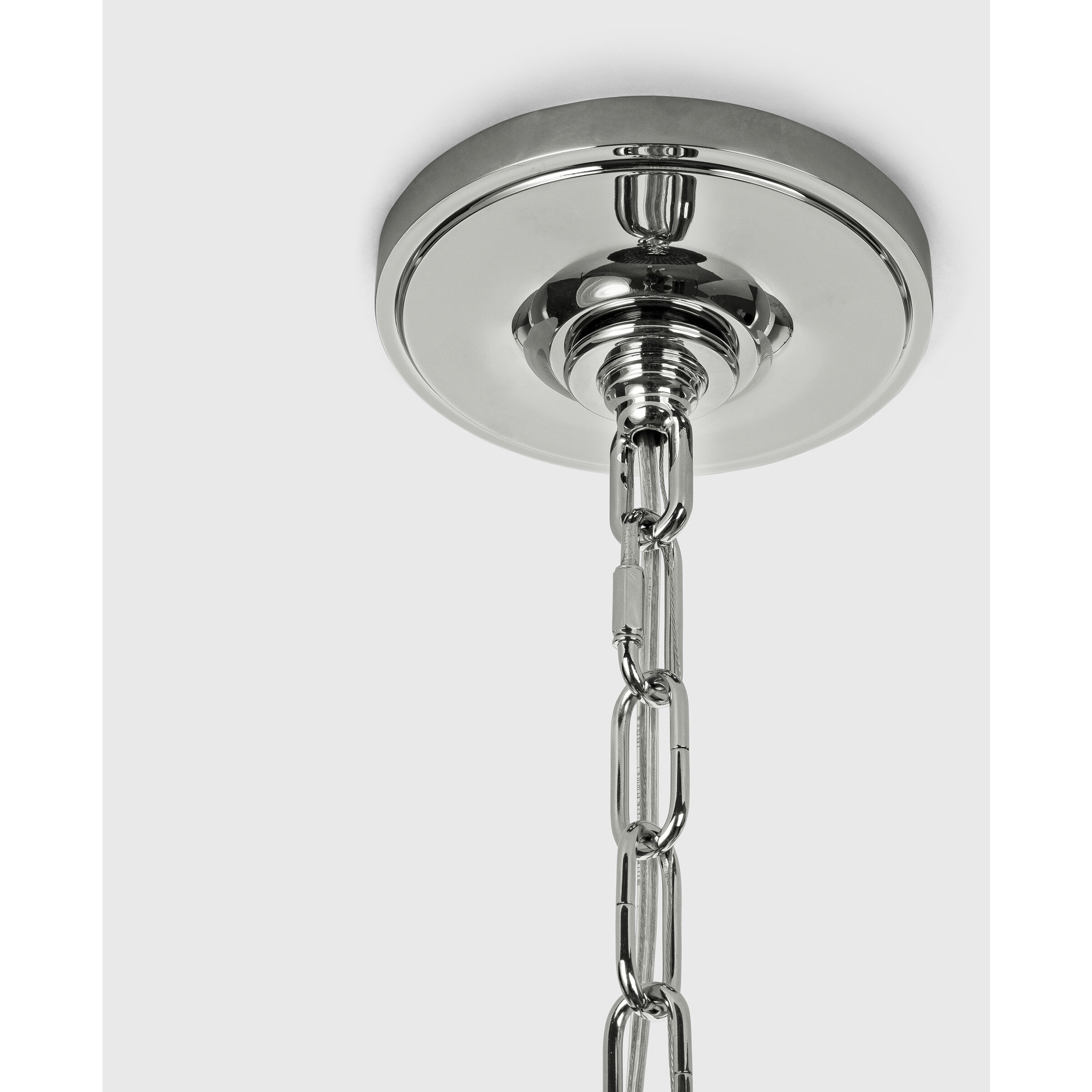 Marie Flanigan Nancy LED 18.75 inch Polished Nickel Woven Hanging Shade Ceiling Light