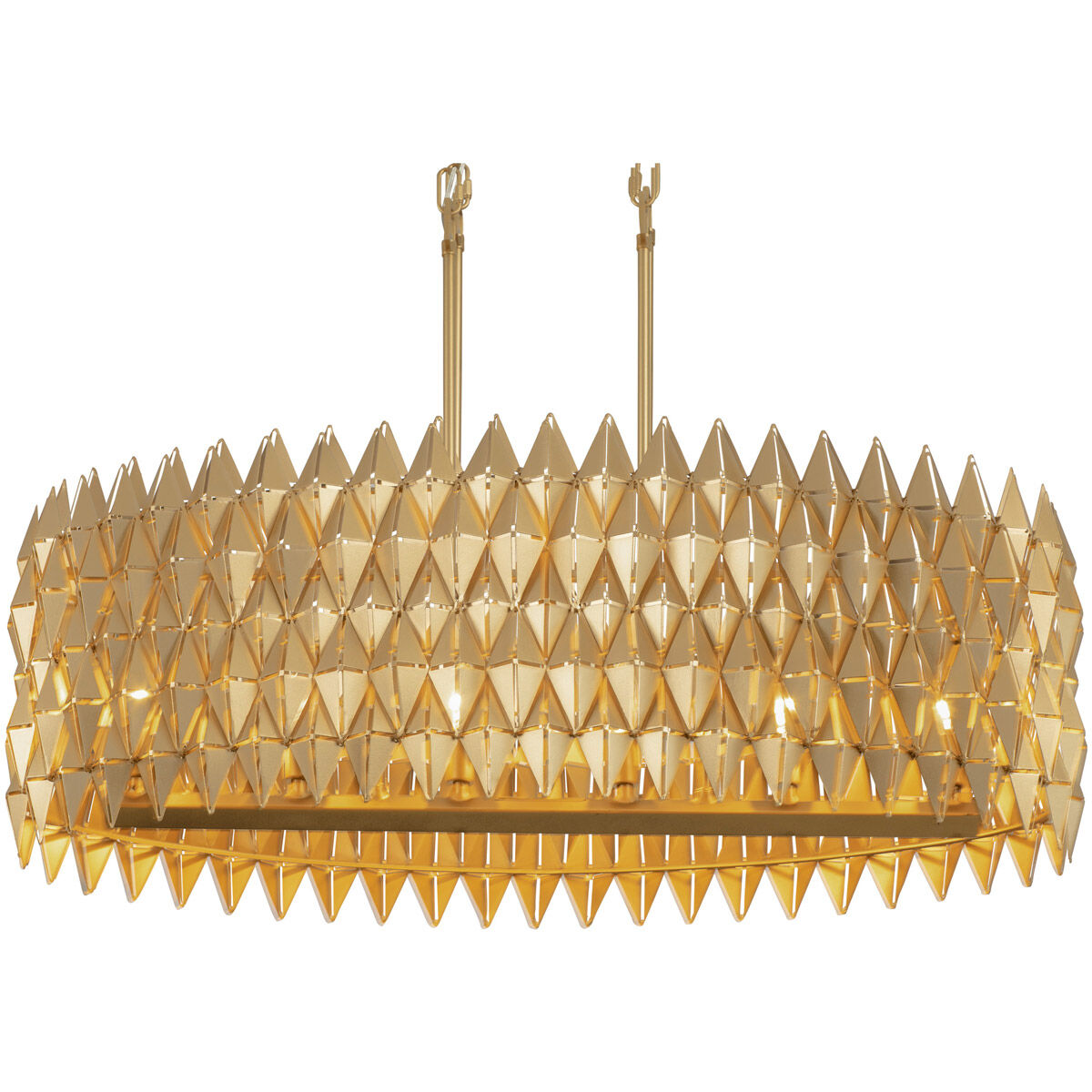 Forever 6 Light 36 inch French Gold Pendant Ceiling Light
