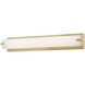 Axel LED 25 inch Satin Brass Bath Vanity Wall Light