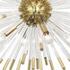Andromeda 8 Light 45.75 inch Modern Brass Chandelier Ceiling Light
