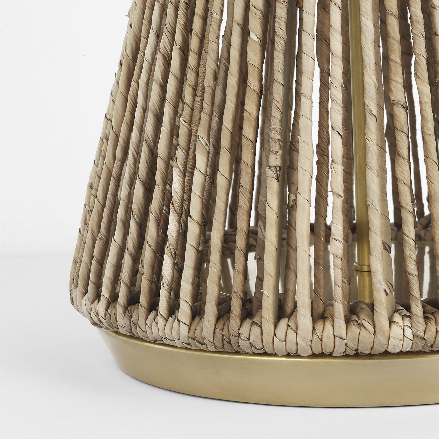 Chapman & Myers Antigua 29.5 inch 15 watt Natural Abaca and Antique-Burnished Brass Table Lamp Portable Light