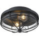 Seaport 2 Light 6.38 inch Natural Black Outdoor Ceiling