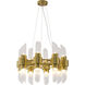 Canada 16 Light 24 inch Satin Brass Chandelier Ceiling Light
