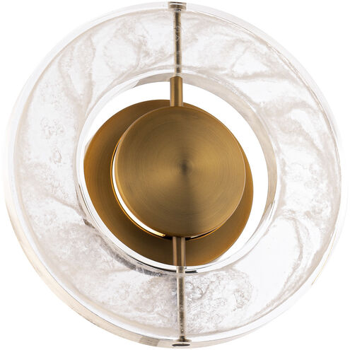 Cymbal Wall Sconce Wall Light in Aged Brass