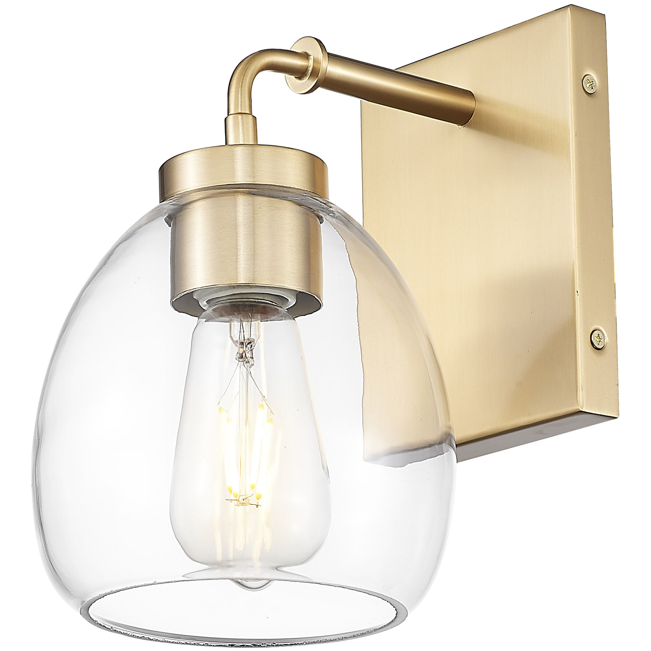 Dawes Sconce Wall Light in Brass