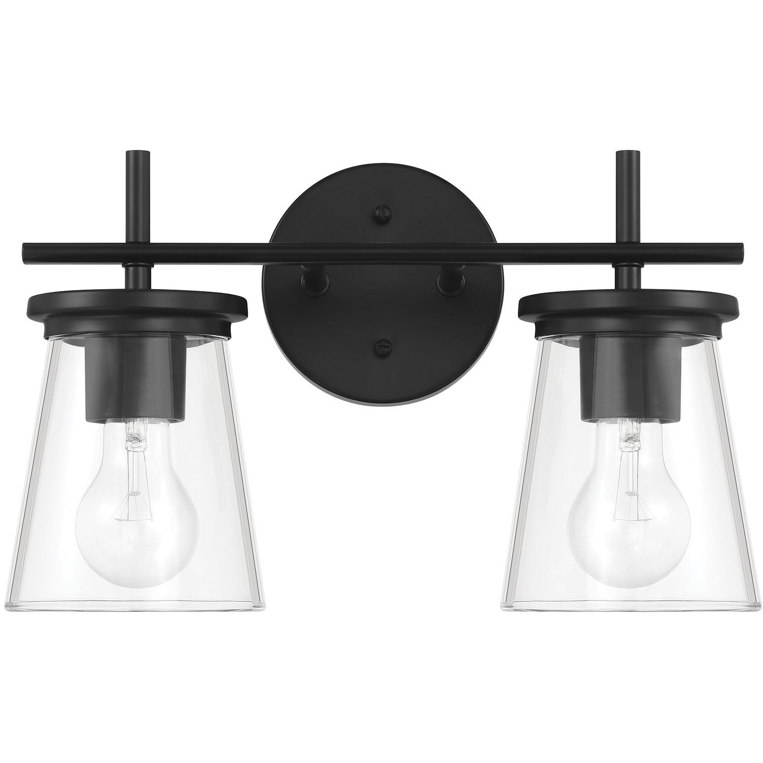Connell 2 Light 14.5 inch Flat Black Vanity Light Wall Light