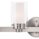 Manhattan 6 Light 47.5 inch Brushed Nickel Vanity Sconce Wall Light
