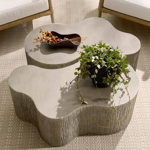 Indio 36 X 24 inch Gray Stonewash Outdoor Coffee Table, Small