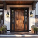 Cardigan Outdoor Wall Mount in Sand Coal and Olden Brass, Great Outdoors