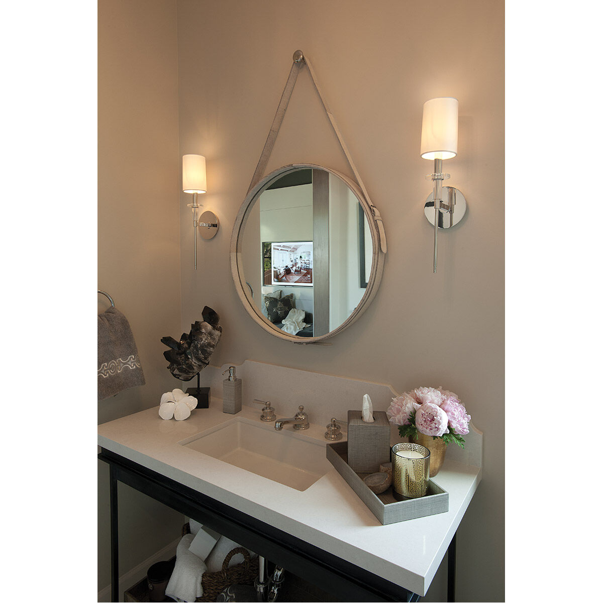 Amherst 1 Light 5 inch Polished Nickel Wall Sconce Wall Light