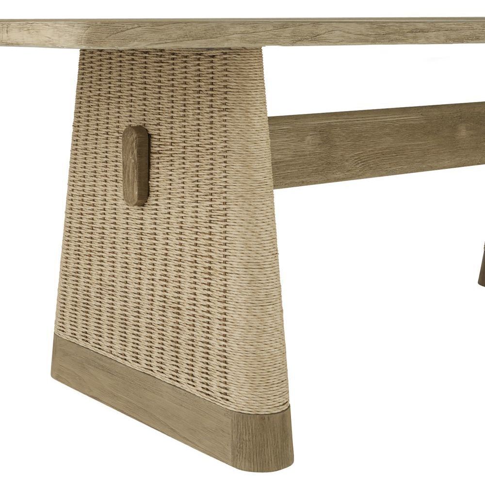 Delrio 96 X 30 inch Honey Outdoor Dining Table
