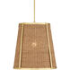 Deauville 1 Light 22 inch Polished Brass Pendant Ceiling Light, Suzanne Duin Collection