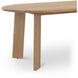 Delta 84 X 39.5 inch Natural Outdoor Dining Table, Oval