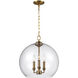 Konstance 3 Light 16 inch Burnished Brass Pendant Ceiling Light