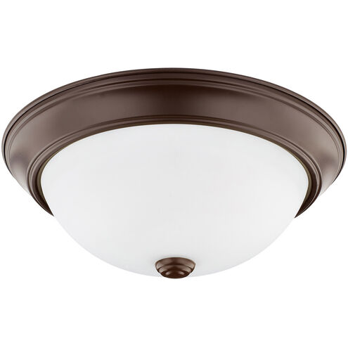 Elijah 2 Light 13 inch Bronze Flush Mount Ceiling Light