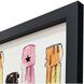 Bubbly Multi and Black and Green and Orange Framed Art