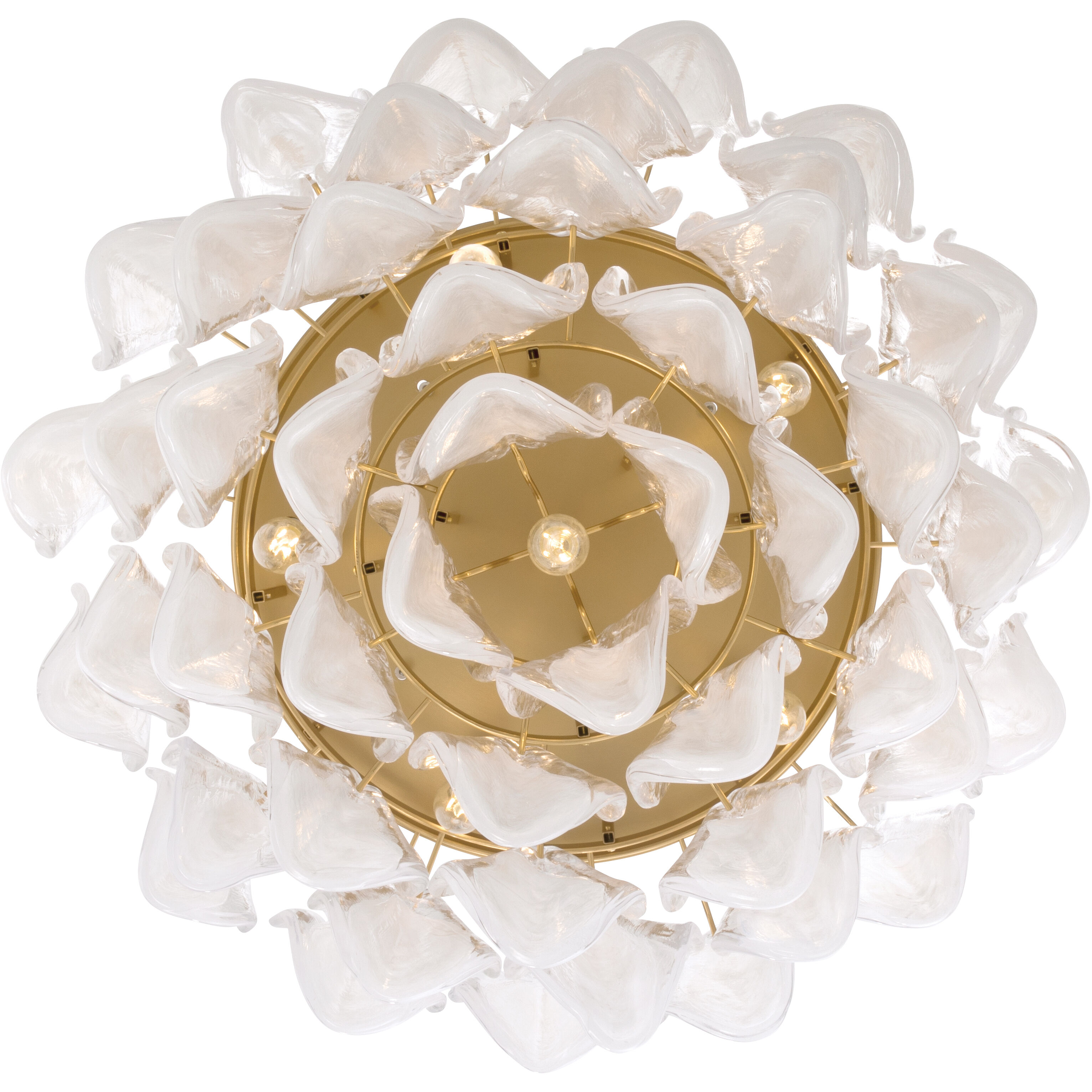 Verla Crest 6 Light 24.25 inch Legacy Brass Flush Mount Ceiling Light