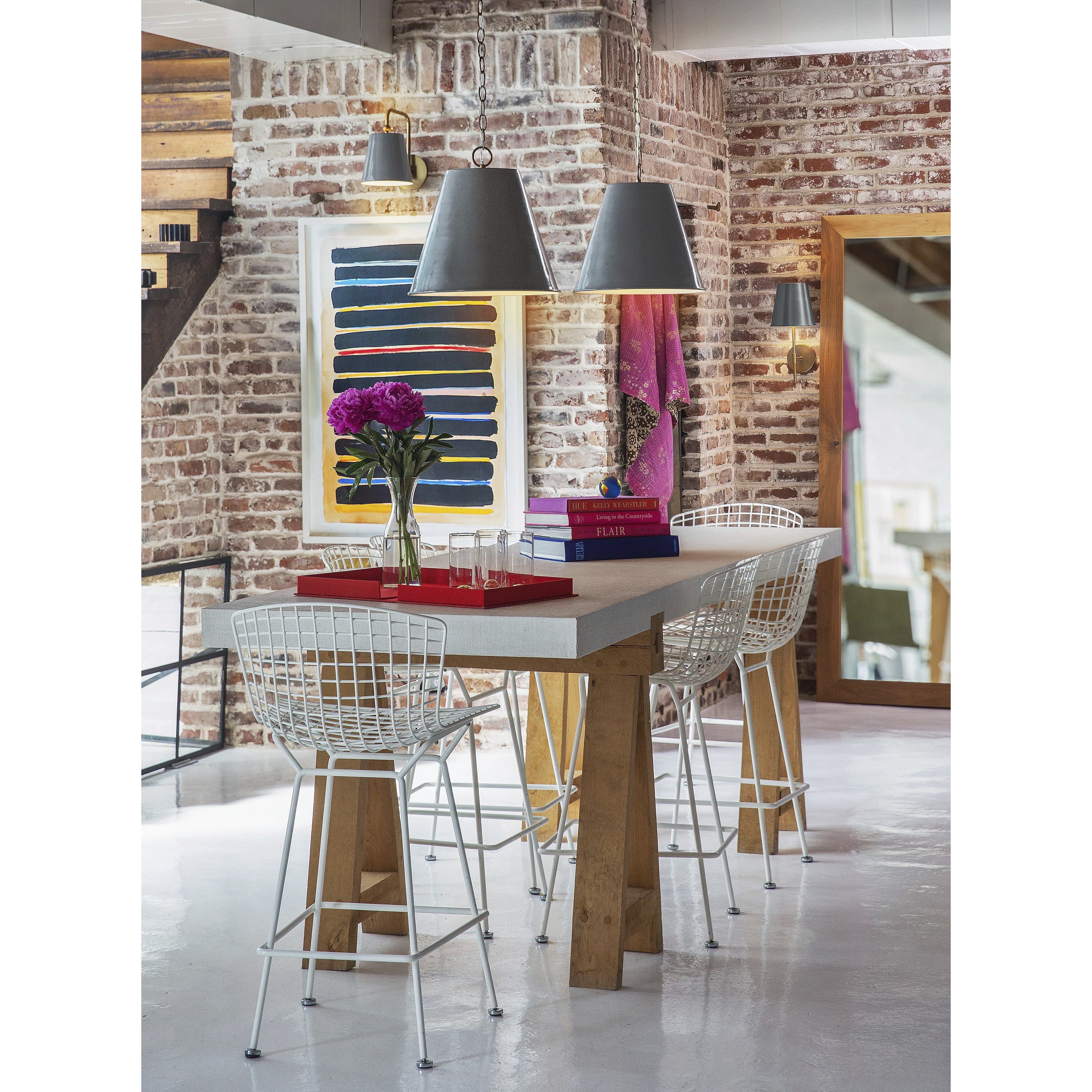 Blake LED 14 inch French Gray Pendant Ceiling Light