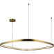Yukon LED 39.25 inch Vintage Brass Pendant Ceiling Light