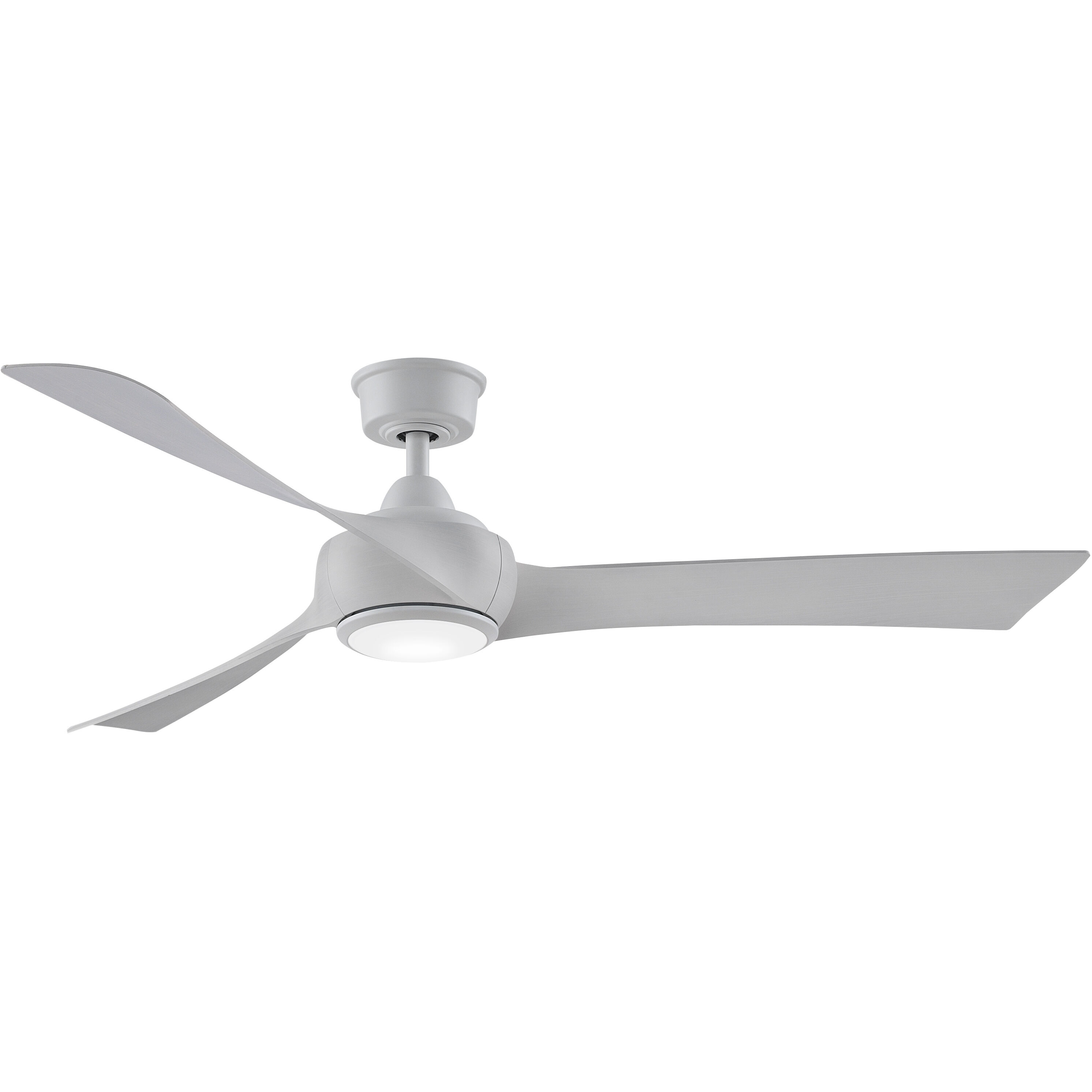 Wrap Custom 1 Light Matte White Fan Light Kit