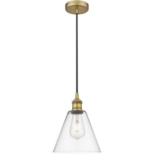 Edison Cone LED 8 inch Brushed Brass Mini Pendant Ceiling Light