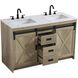 Austin 54 X 34 inch Natural Oak Bathroom Vanity Cabinet