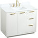 Blake 42 X 22 X 34 inch White Vanity Sink Set