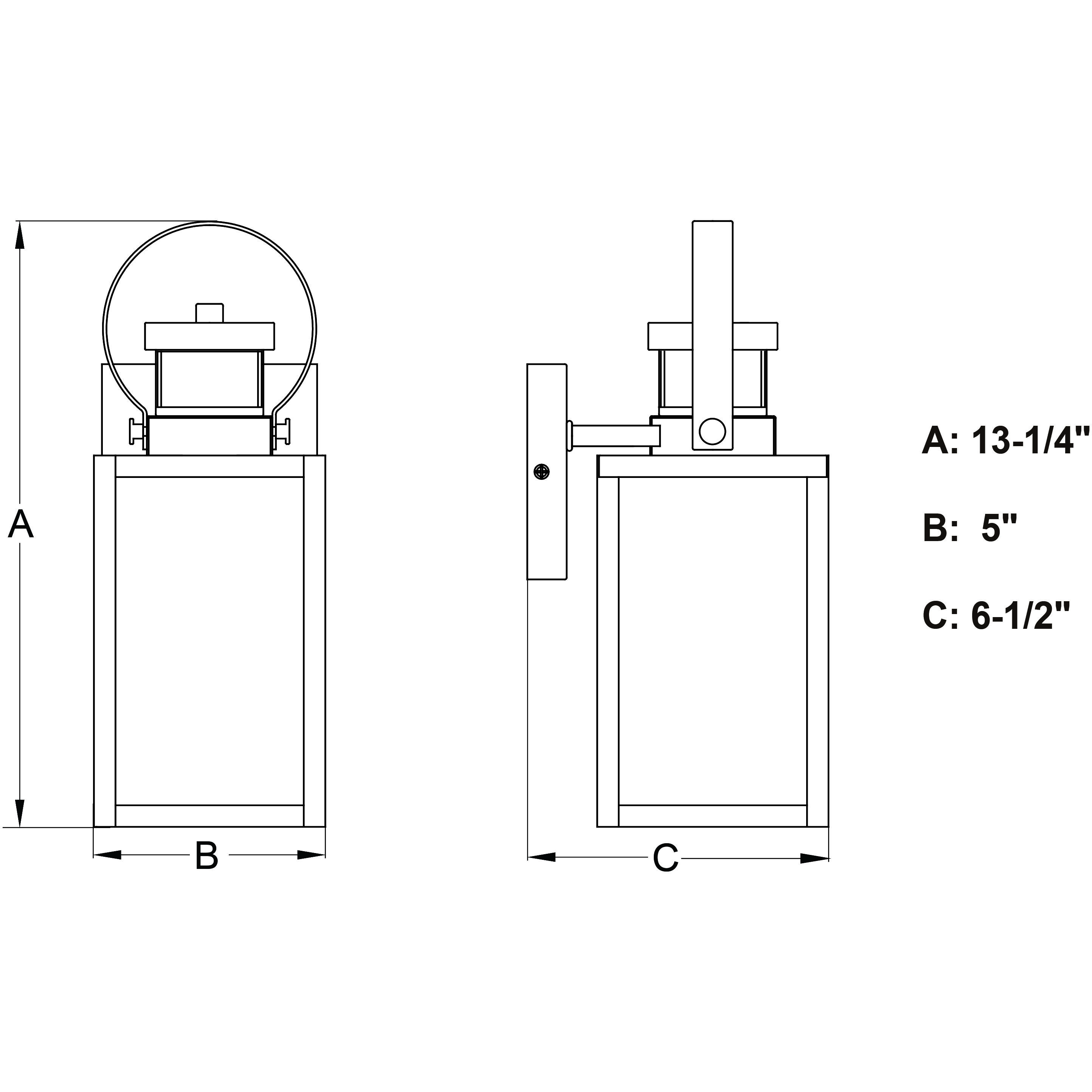 Medinah Textured Black Outdoor Motion Sensor
