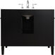 Park Avenue 40 X 21.5 X 35 inch Black Vanity Sink Set