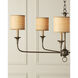 Nottaway 5 Light 36 inch Pyrite Bronze Chandelier Ceiling Light, Small