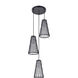 Modesta 3 Light 15 inch Black Pendant Ceiling Light